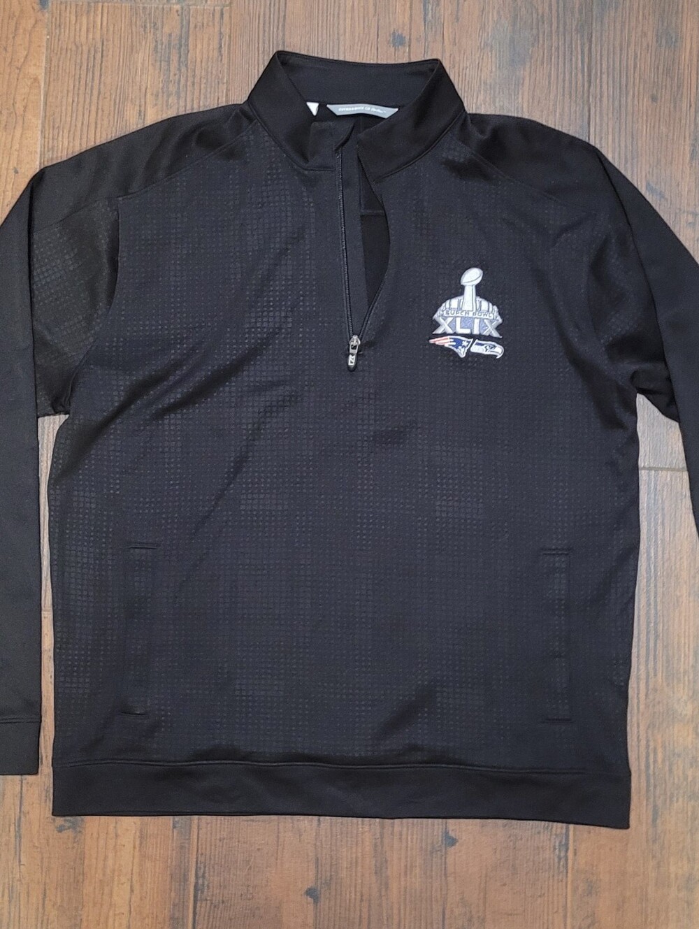 NFL Black Super Bowl XLIX Pullover Quarter-Zip